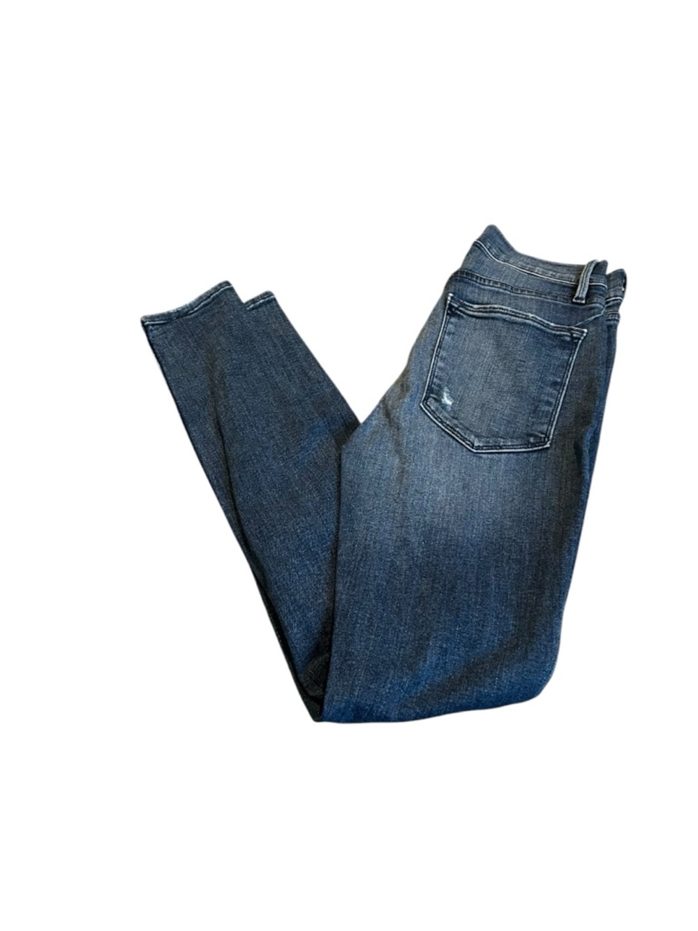 FRAME distressed le high skinny jeans